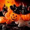 Orange pumpkin lanterns, holiday decorations, Halloween home atmosphere lights Specification image